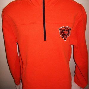 Chicago BEARS Pull Over thick Thermal Fleece Lining S M L XL ORANGE Retail $79
